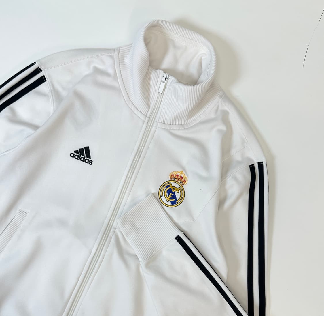 Adidas 레알 마드리드 화이트 져지 트랙탑 상품이미지1