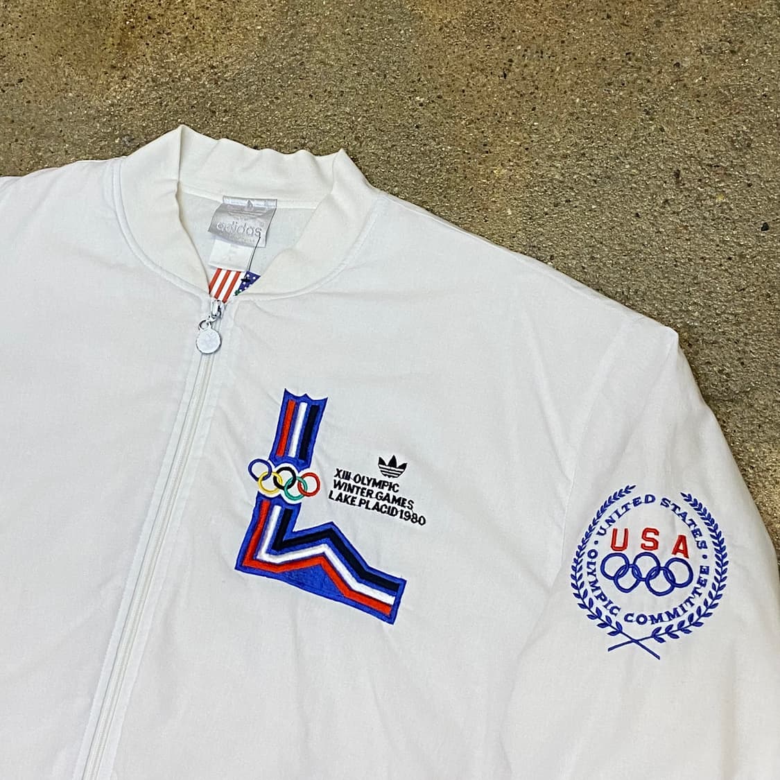 80s Made in USA 빈티지 아디다스 미국스키국대 올림픽 자켓 상품이미지6