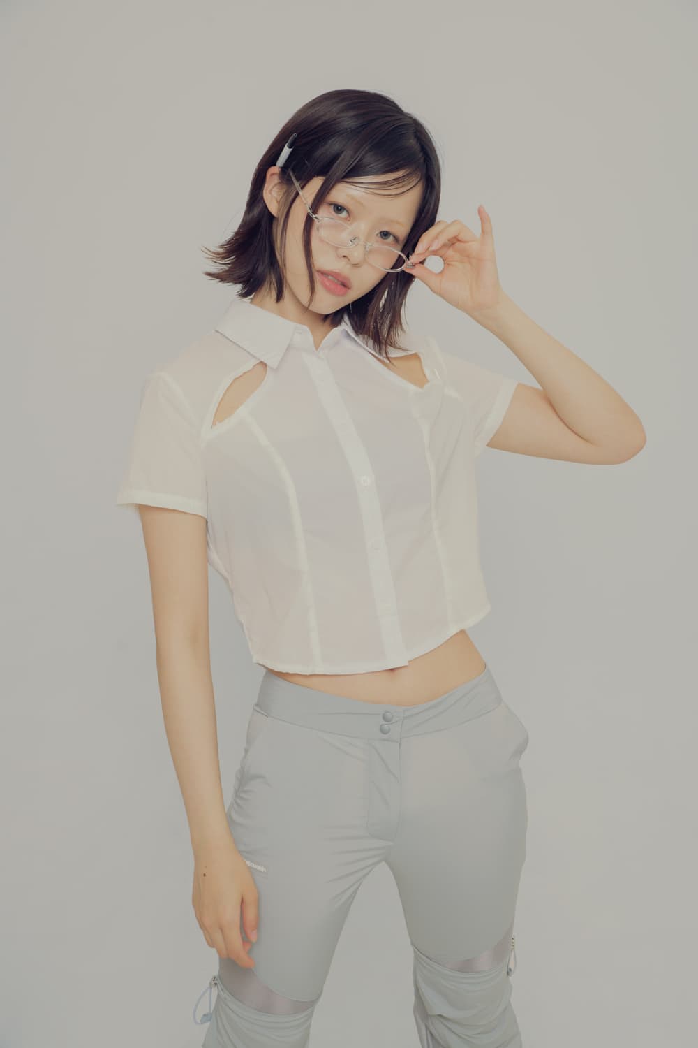 Cut-out nylon shirts 상품이미지2