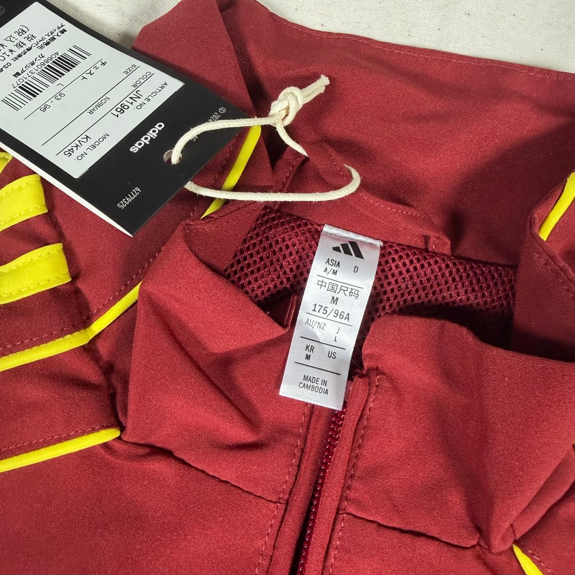 24-25 아디다스 아스날 축구 바람막이 집업 자켓 데드스탁 상품이미지3