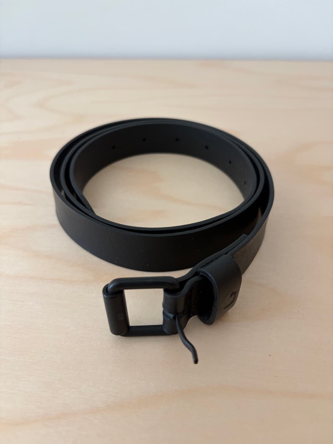 칼하트 WIP 블랙 가죽벨트 상품이미지1