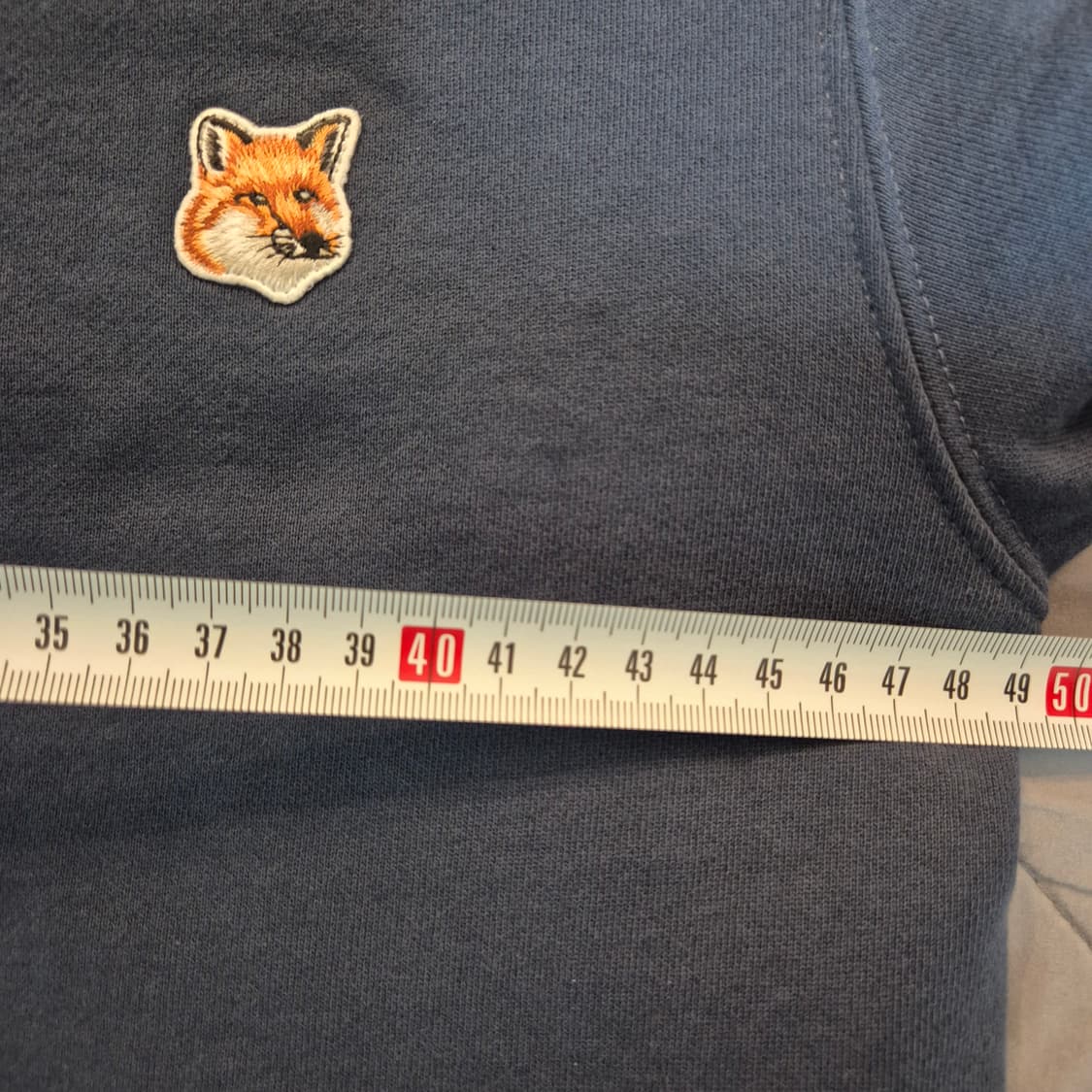 메종 키츠네 맨투맨 네이비 M 정품 / 컨디션 좋음 상품이미지9