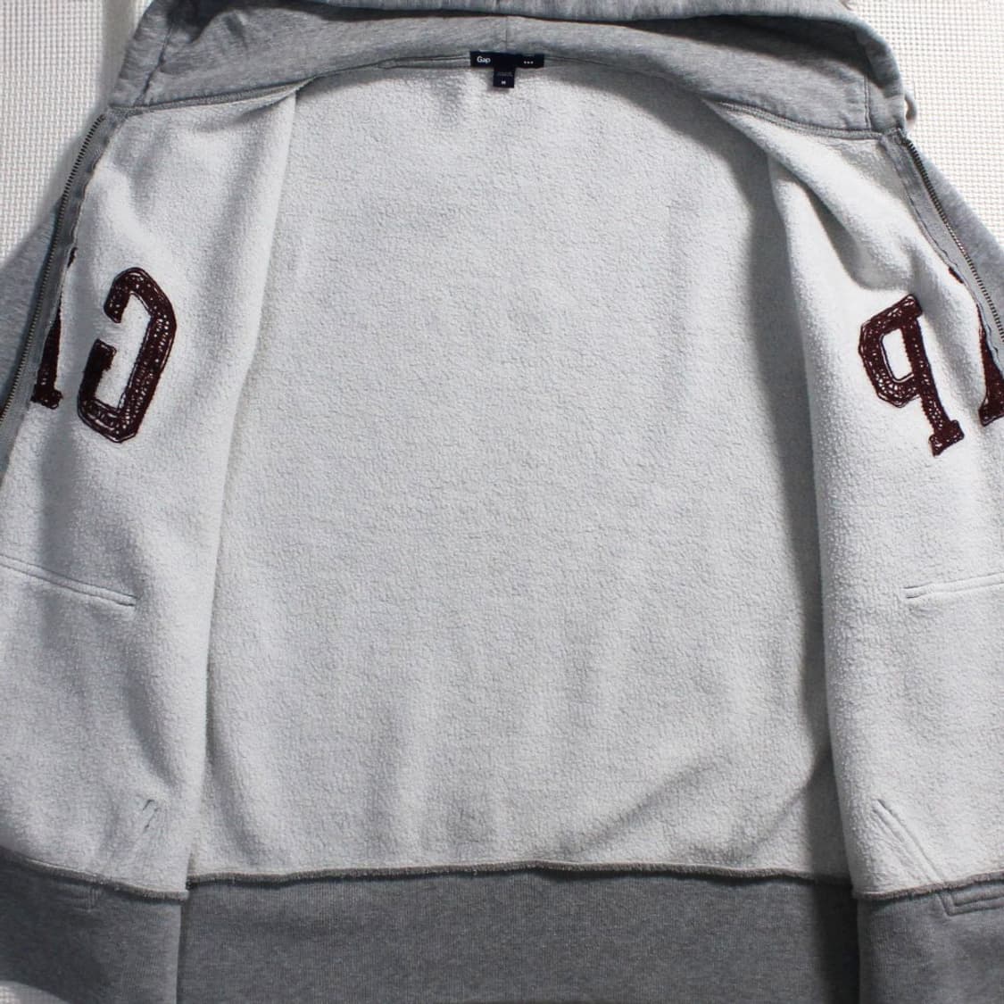 GAP 갭 그레이 기모 후드집업 상품이미지4