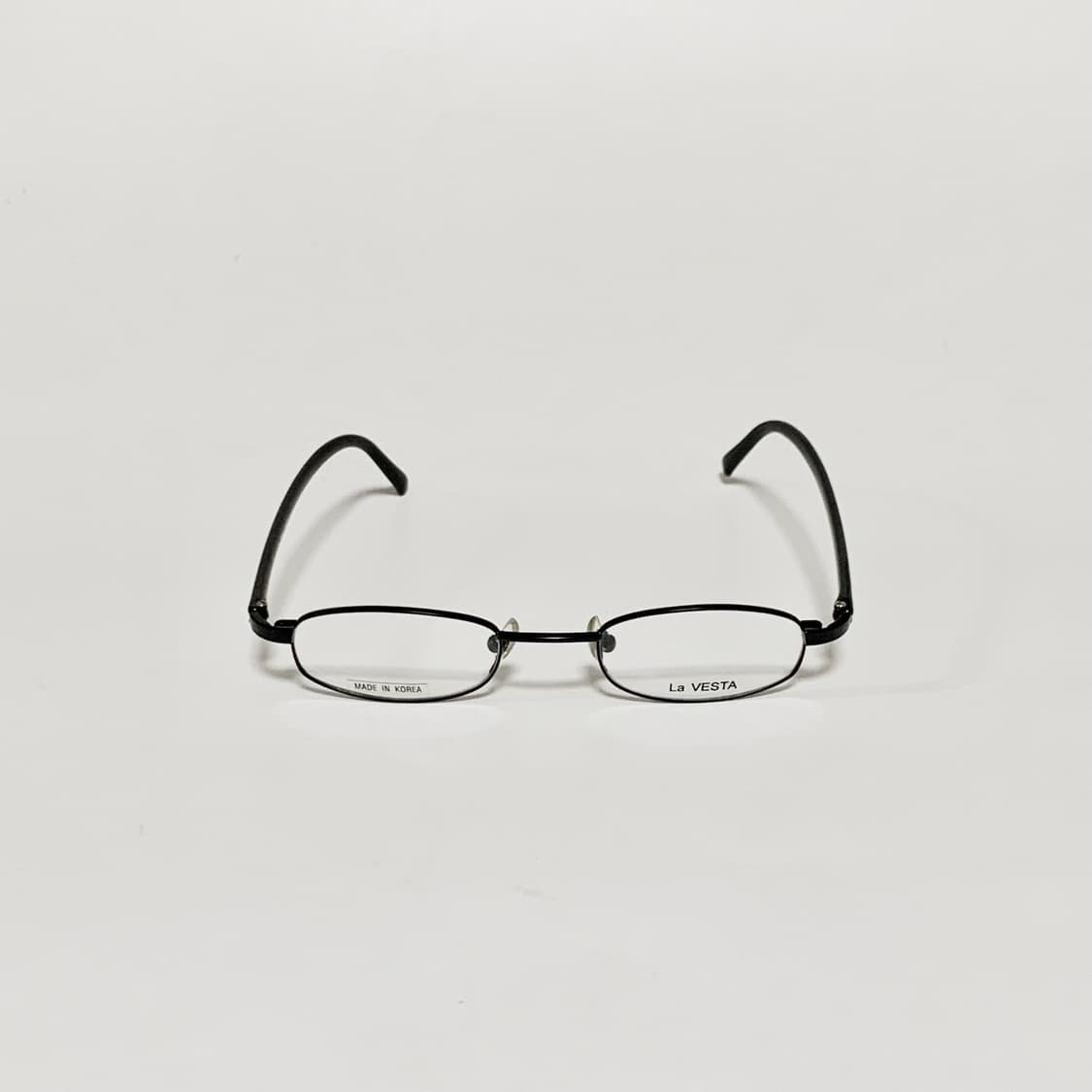 932 데드스탁 블랙 오벌 슬림 직사각 초경량 빈티지안경 픽키 상품이미지2