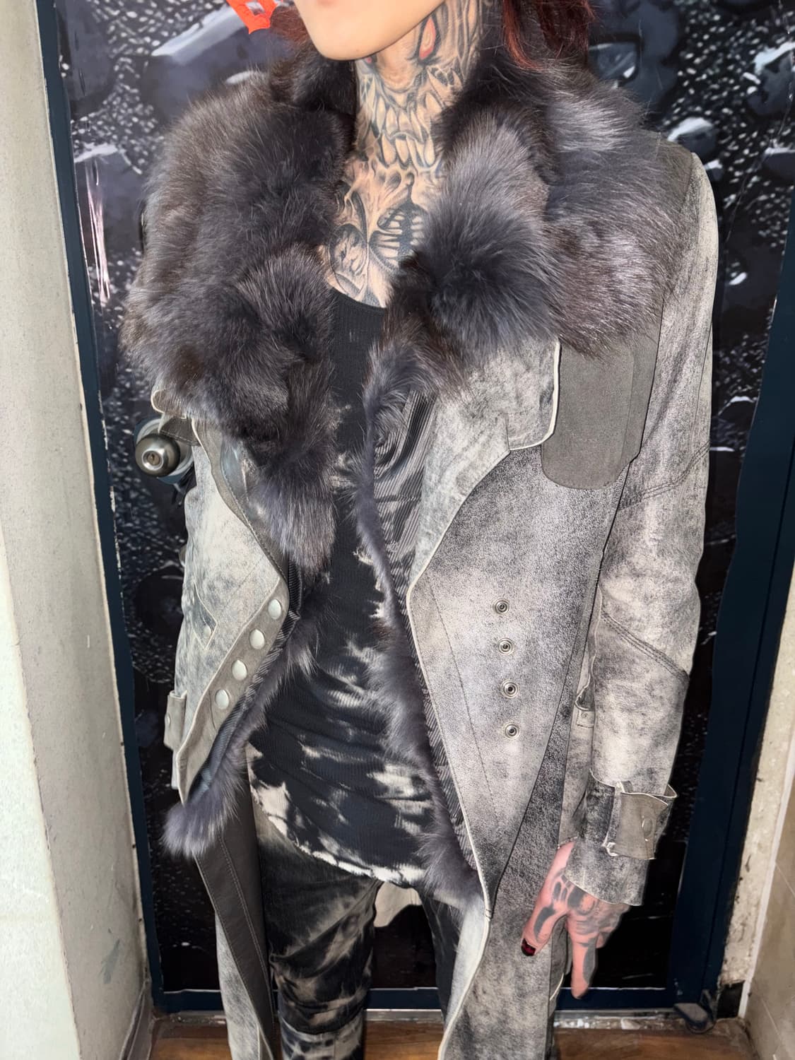 Vkei suede fur long coat 상품이미지6