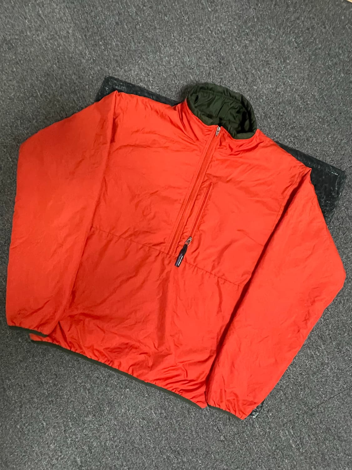 [S, 100] 파타고니아 빈티지 퍼프볼 풀오버 오렌지/카키 상품이미지3