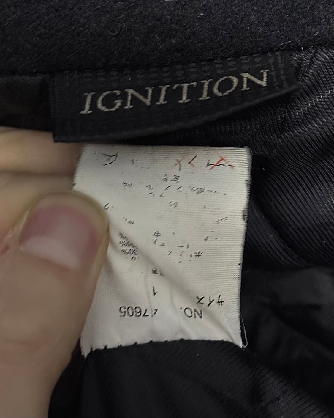 IGNITION 웨스턴 울 숏 집업 코트 집업 블랙 검정 가죽 레더 펑크 상품이미지8