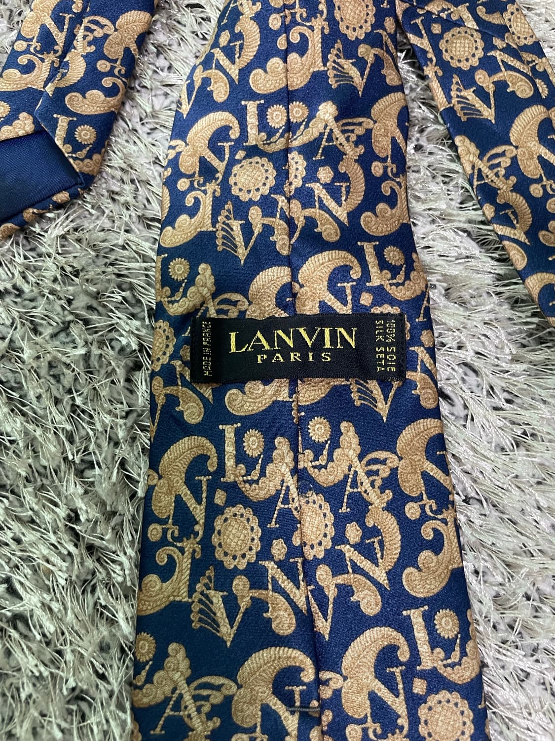 프랑스제 랑방 실크 넥타이 상품이미지3