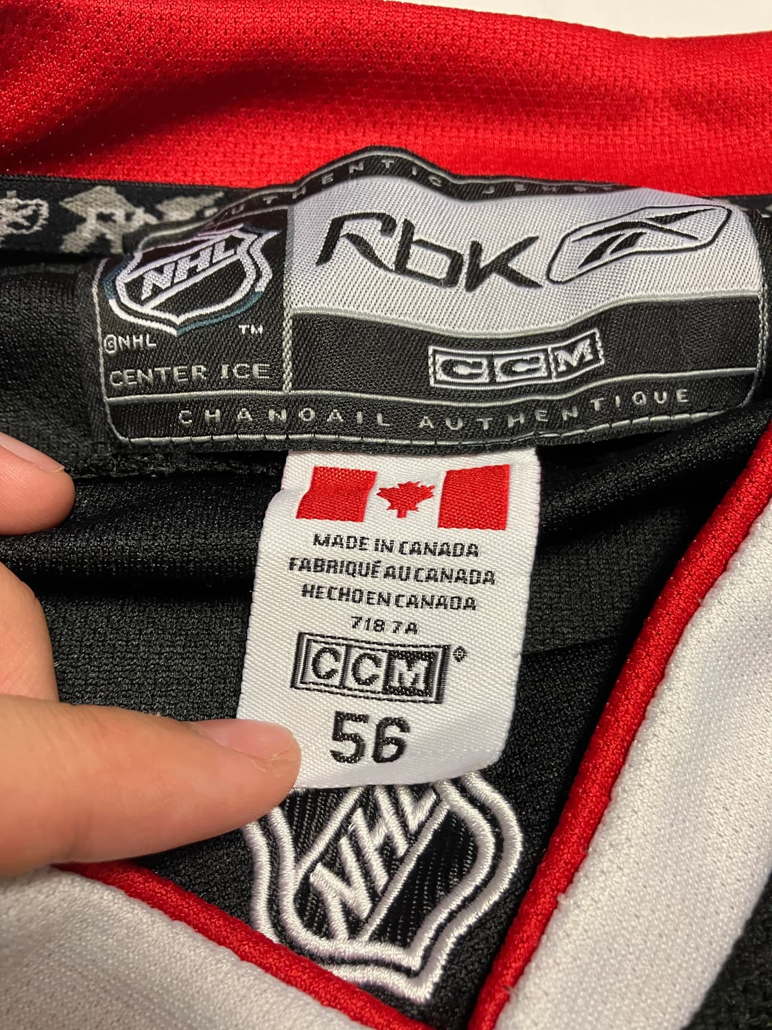 리복 시카고 블랙호크스 NHL 저지 HULL 상품이미지5