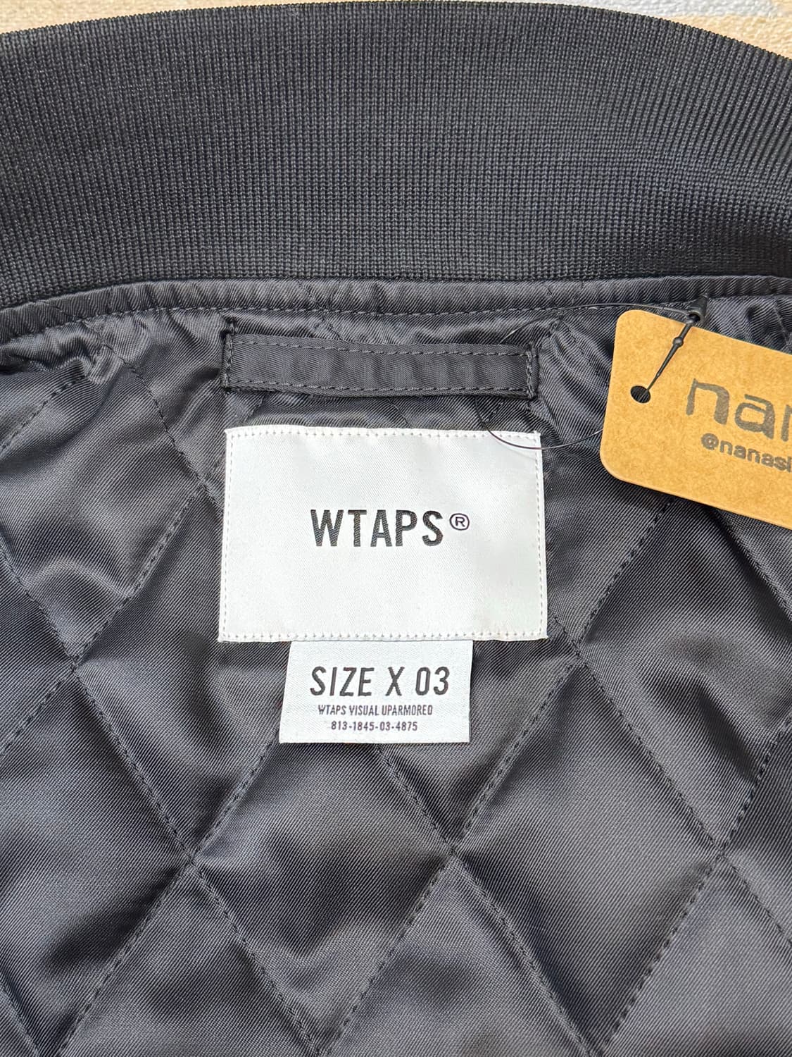 [3][XL] 더블탭스 크로스본 팀 자켓 블랙 상품이미지3