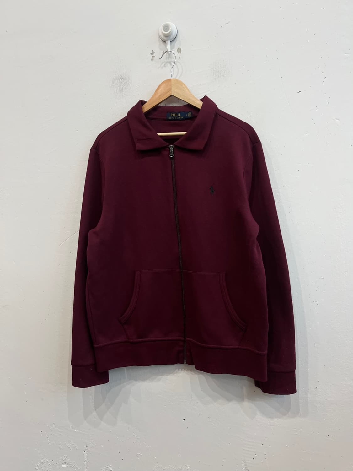폴로랄프로렌 집업 자켓 버건디 L 상품이미지1