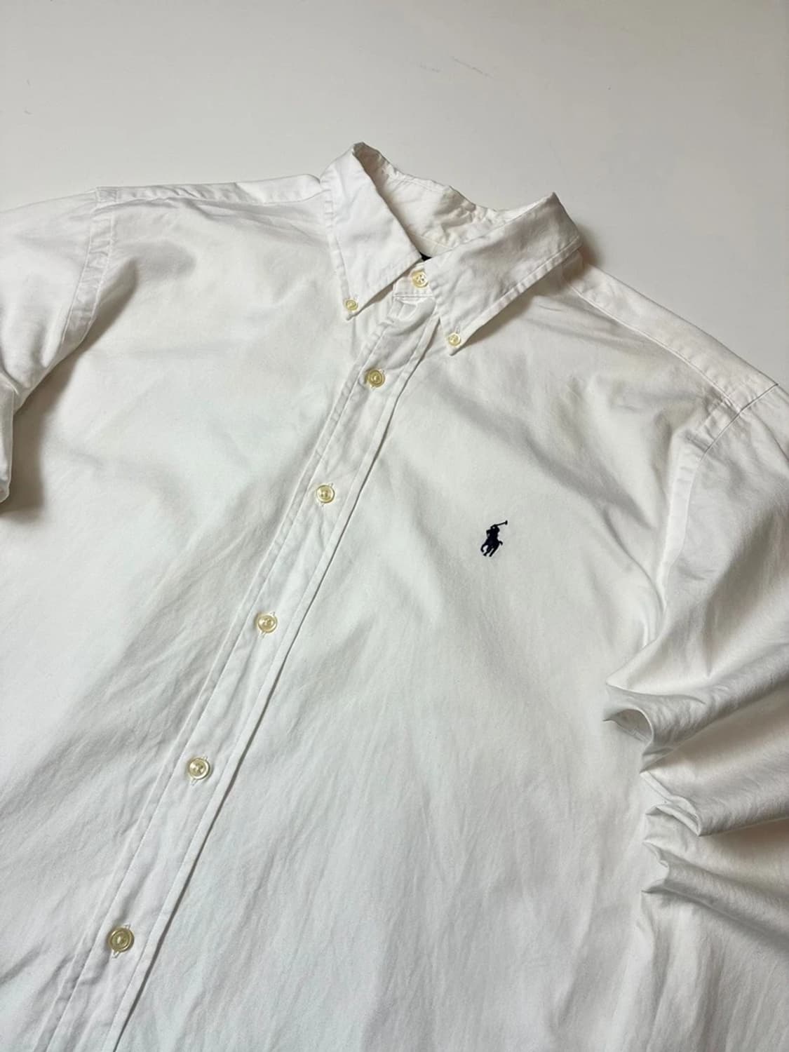 폴로 랄프로렌 옥스포드 자수 로고 화이트 셔츠 PN8133 상품이미지2