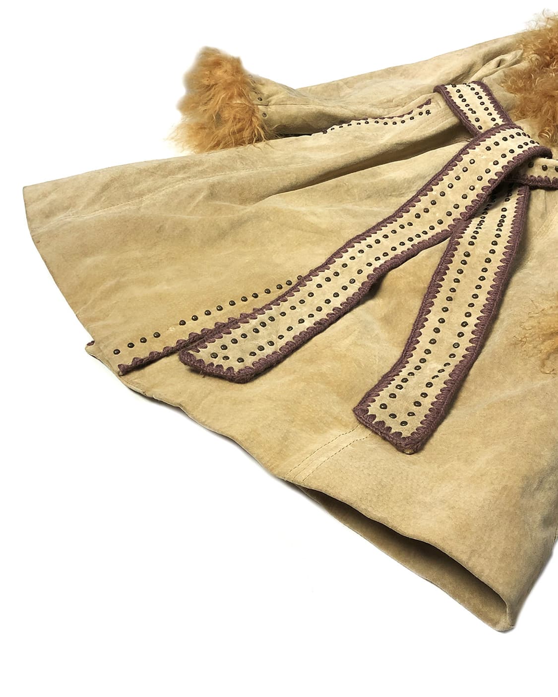 Vintage 롱 헤어 퍼 가죽 자켓 상품이미지4