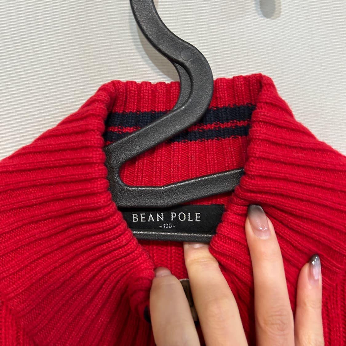 빈폴 남성 니트 집업 100 상품이미지2