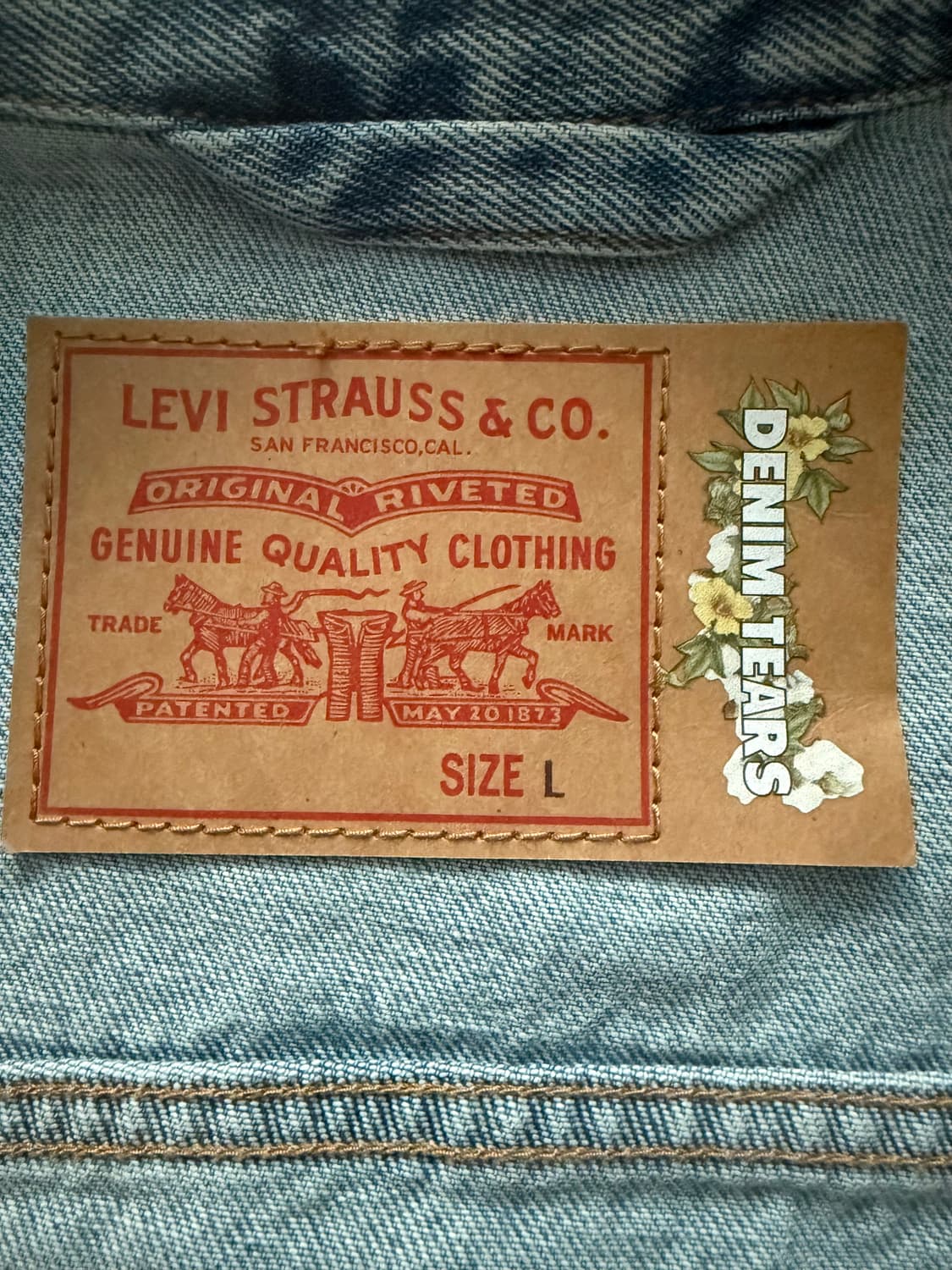 리바이스X데님티어스 데님자켓 L 상품이미지3