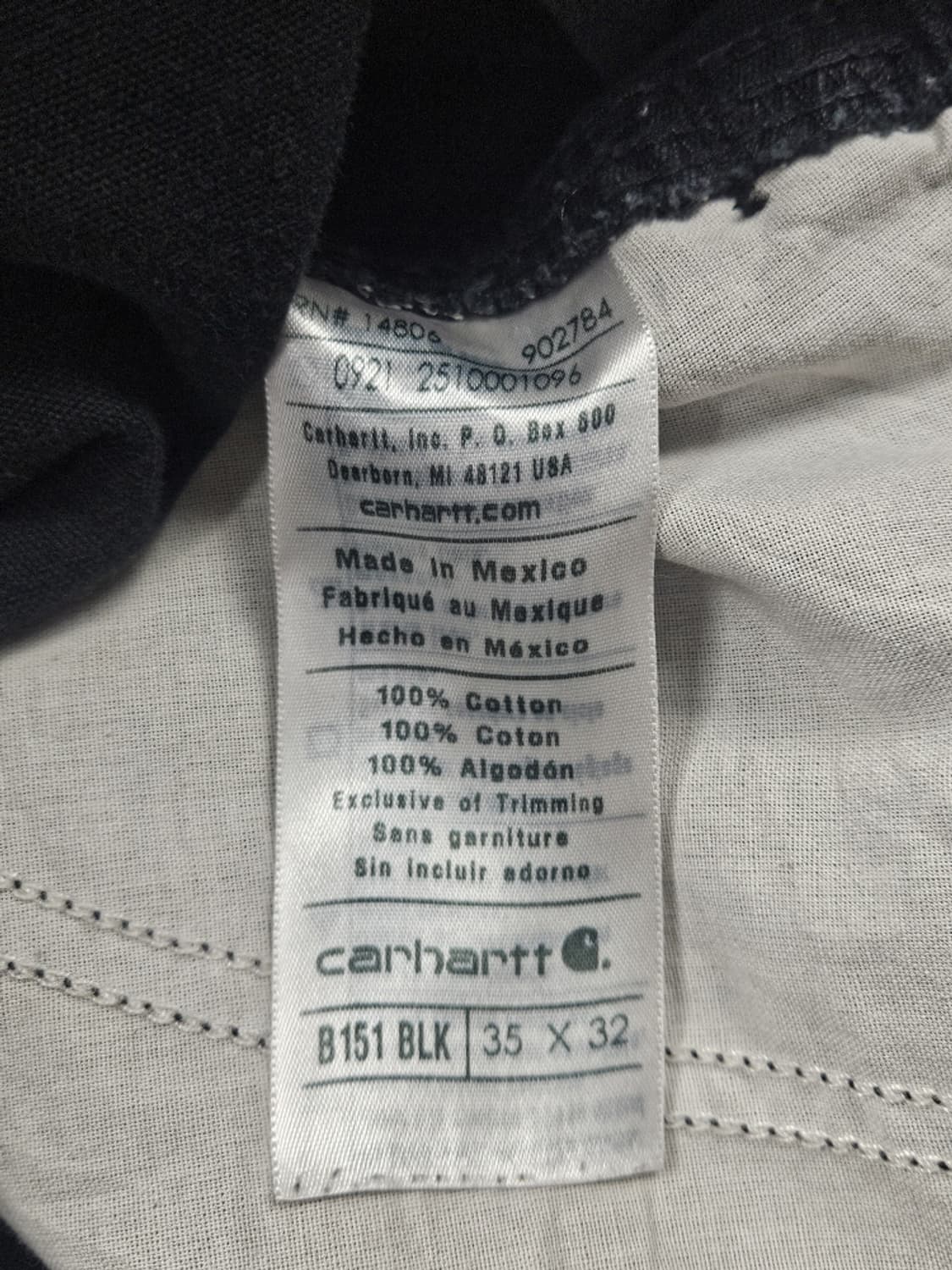 칼하트 코튼 카펜터 워크 팬츠 ( 35X32 ) / 10575 상품이미지7