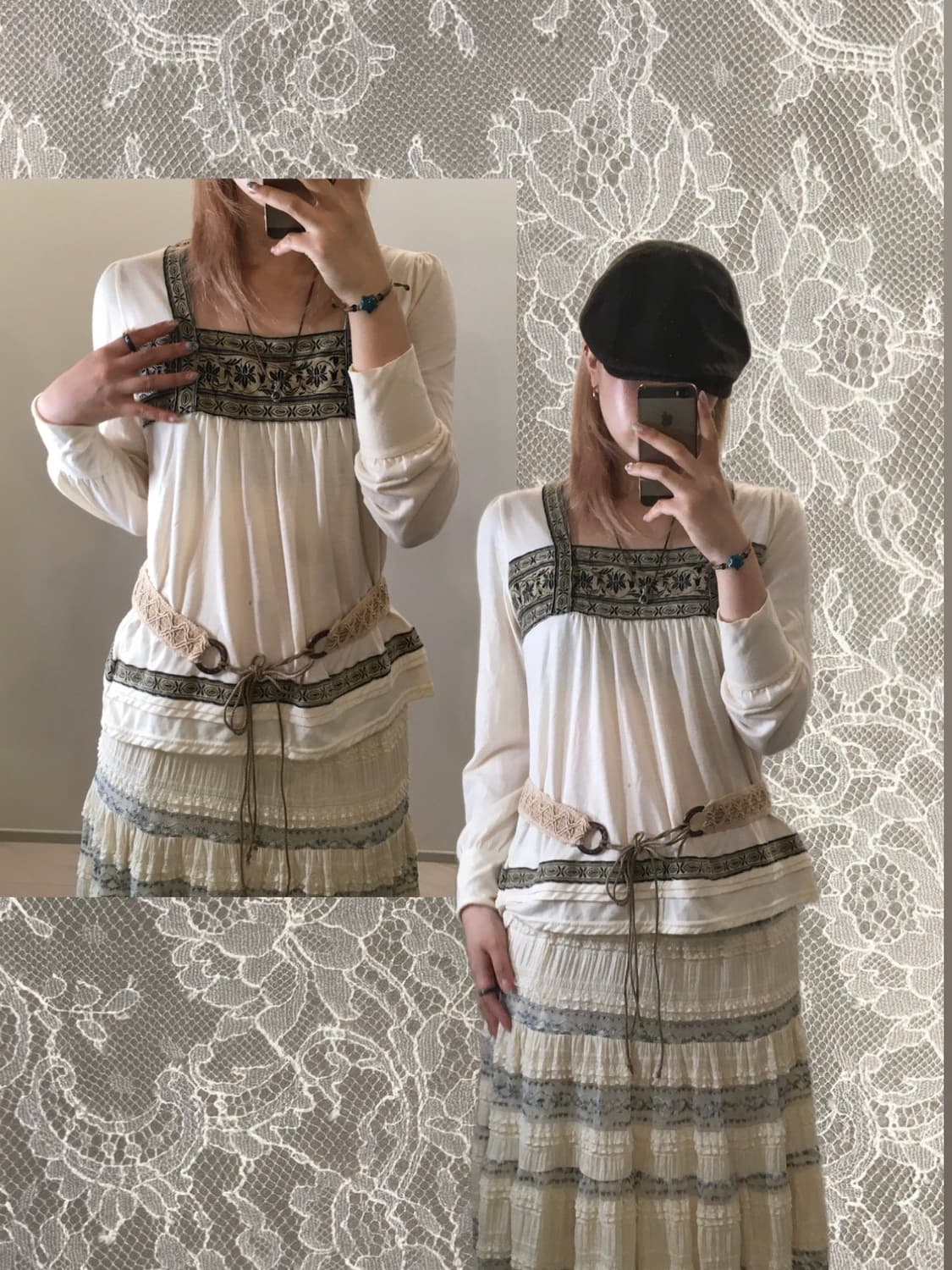 axes femme ethnic long sleeve 상품이미지1