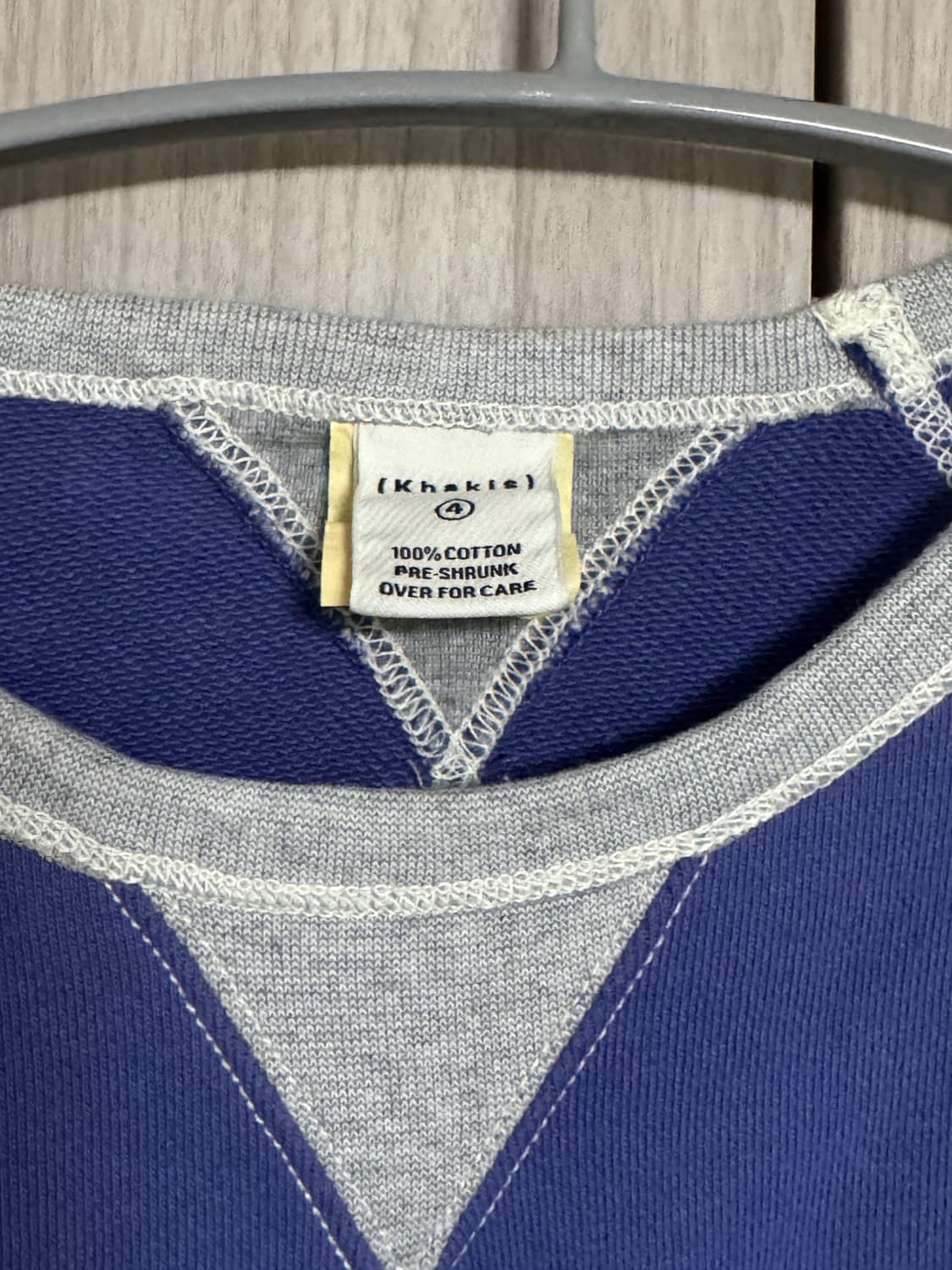 카키스 맨투맨 4사이즈 XL 상품이미지2