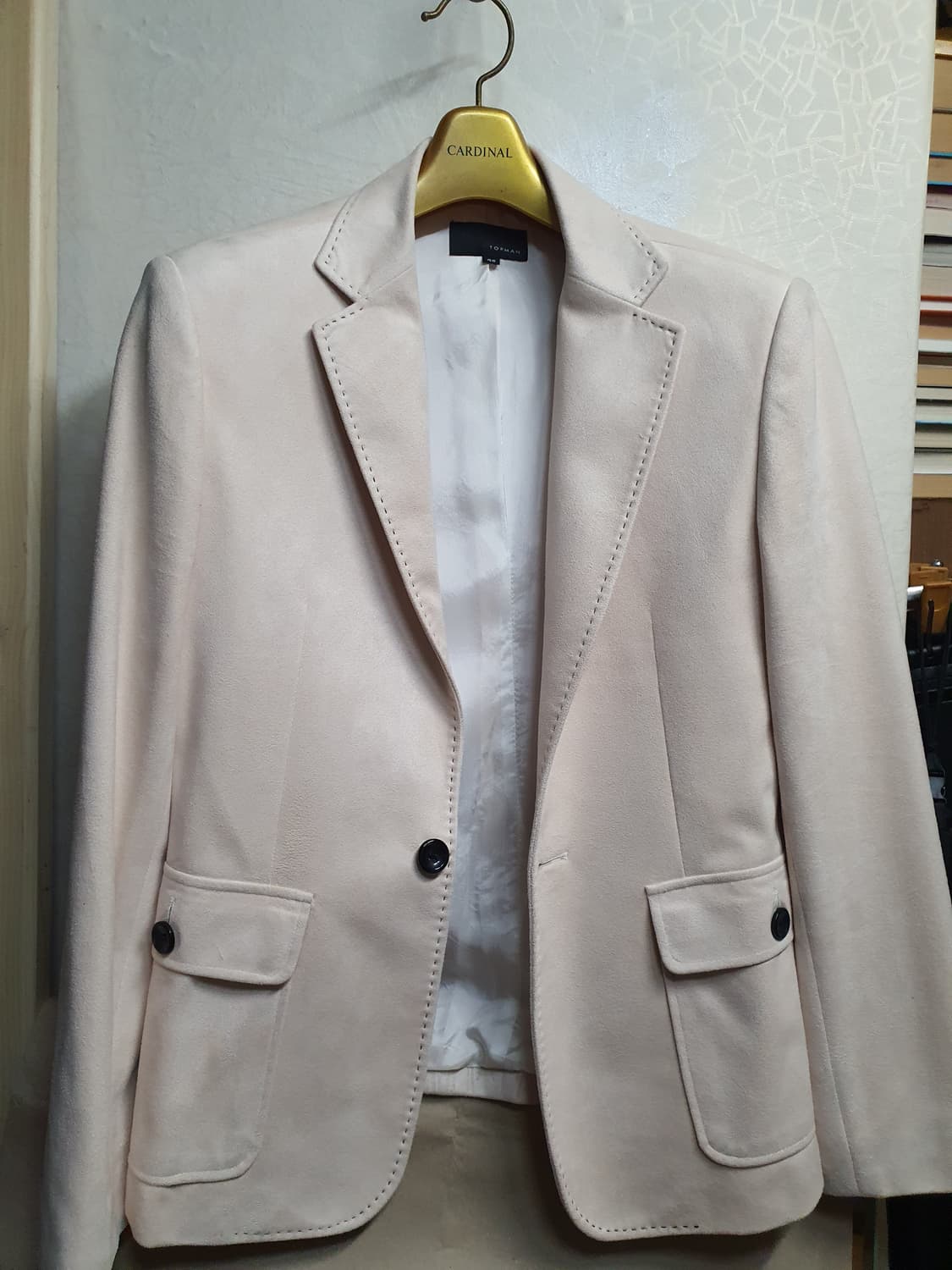 Top man 벨벳 블레이저 자켓  상품이미지4