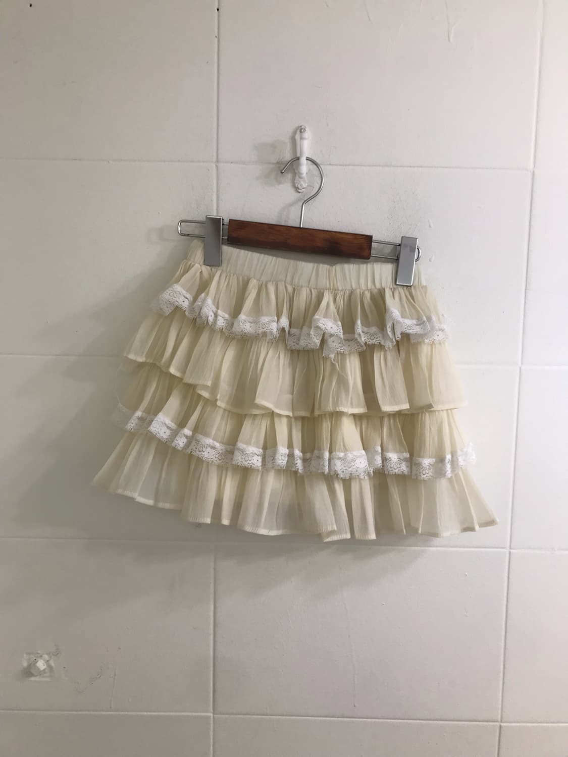 아이보리 핑크 페어리 갸루 히메 케이프 플라워 코디세트 상품이미지7