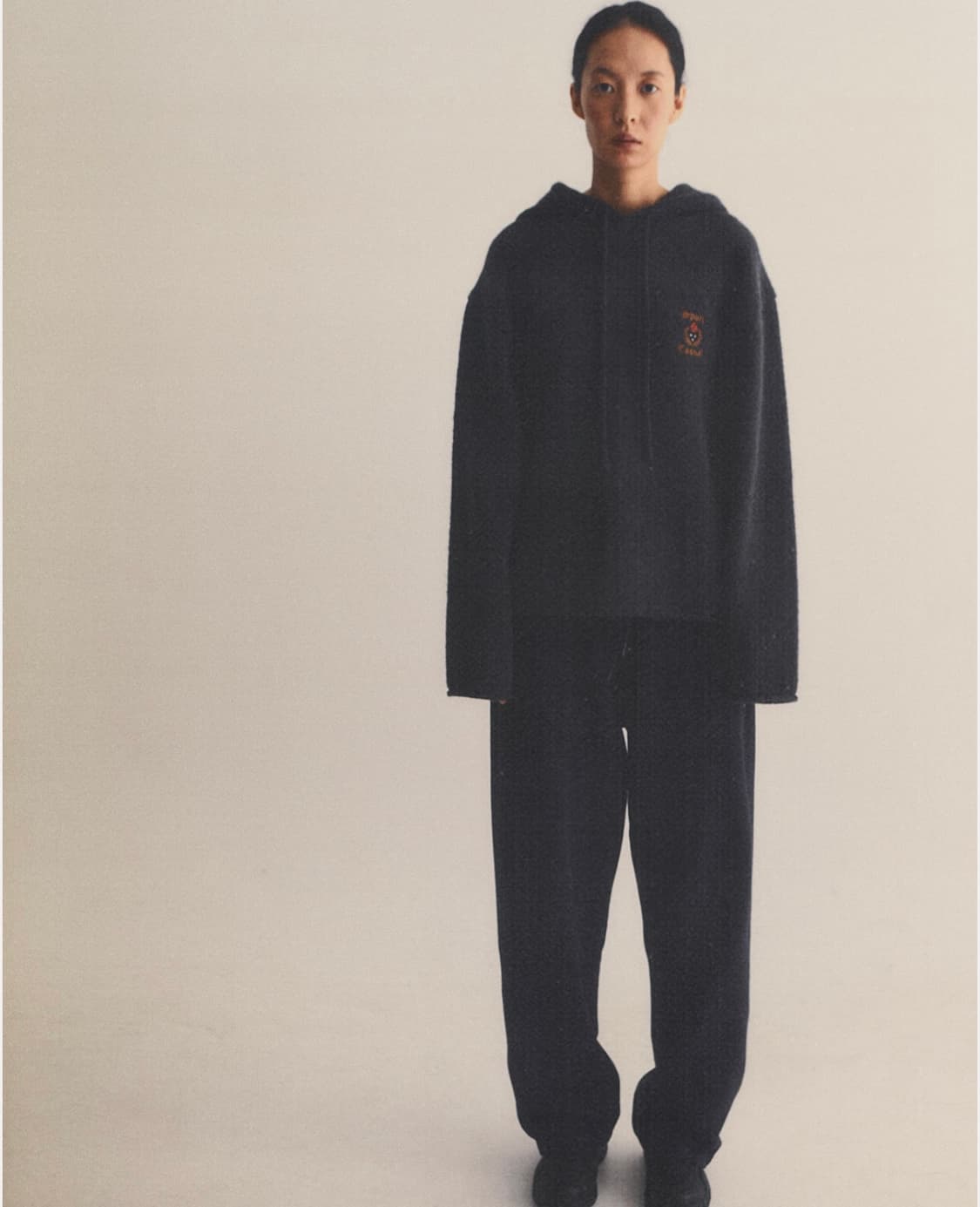 헤리티지플로스 CREST ALPACA HOODIE / Beige (M) 상품이미지9