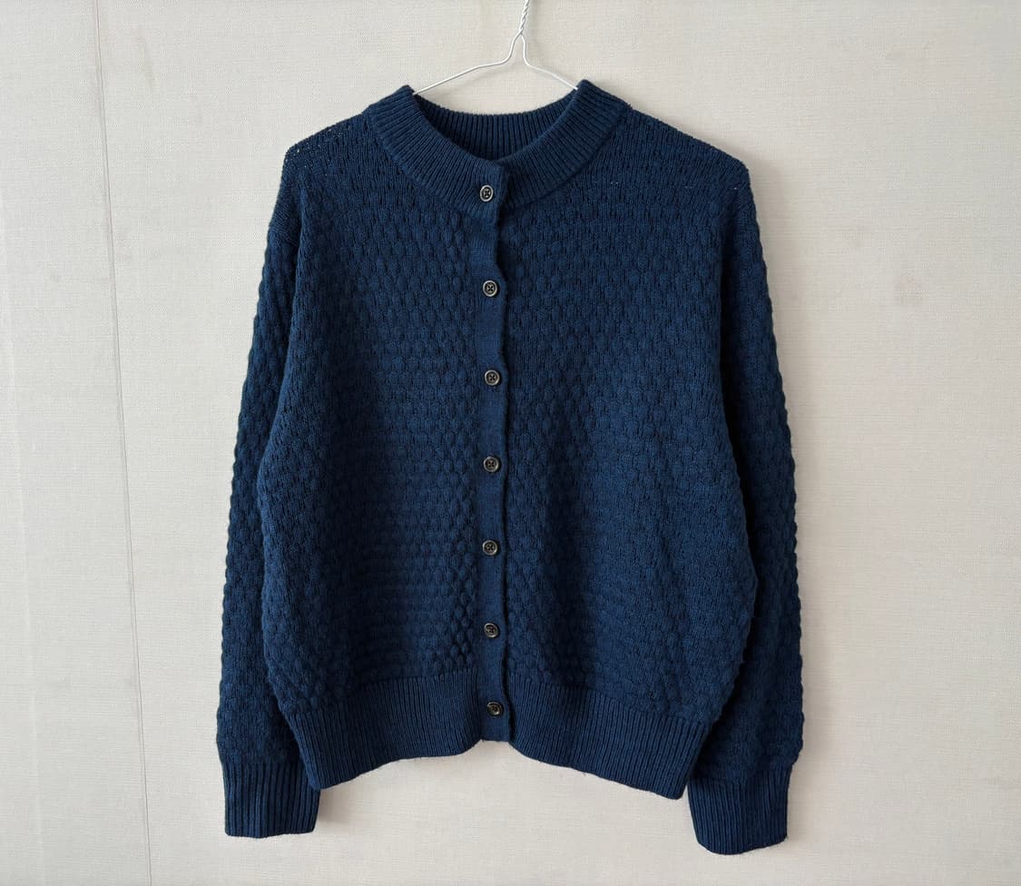 가디건+패치워크 머플러 상품이미지3