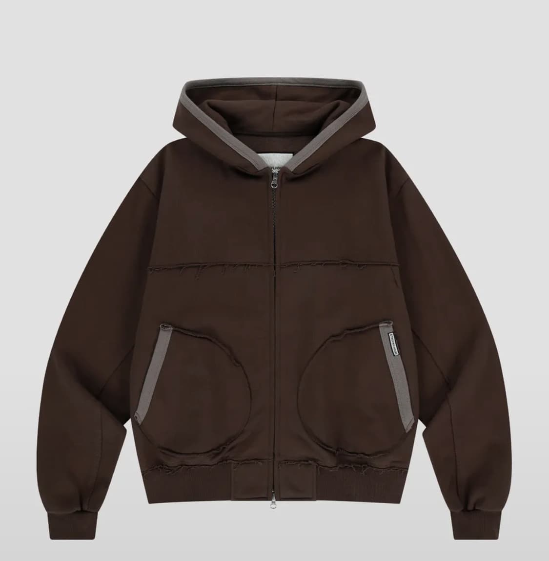 더바이닐하우스 후드집업 CUT-OFF HOODIE ZIP-UP 상품이미지1