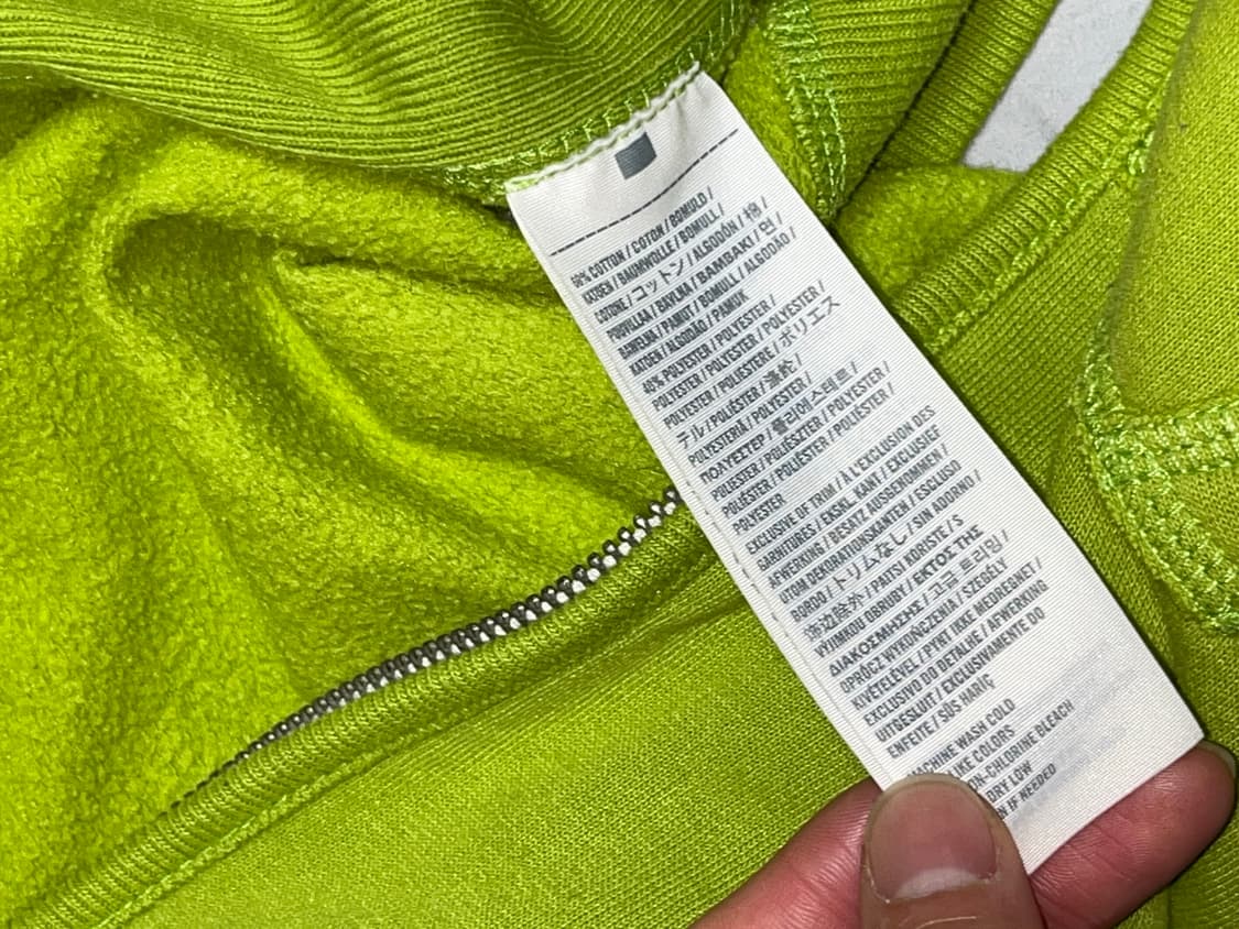 아베크롬비 연두색 후드집업 S 상품이미지4