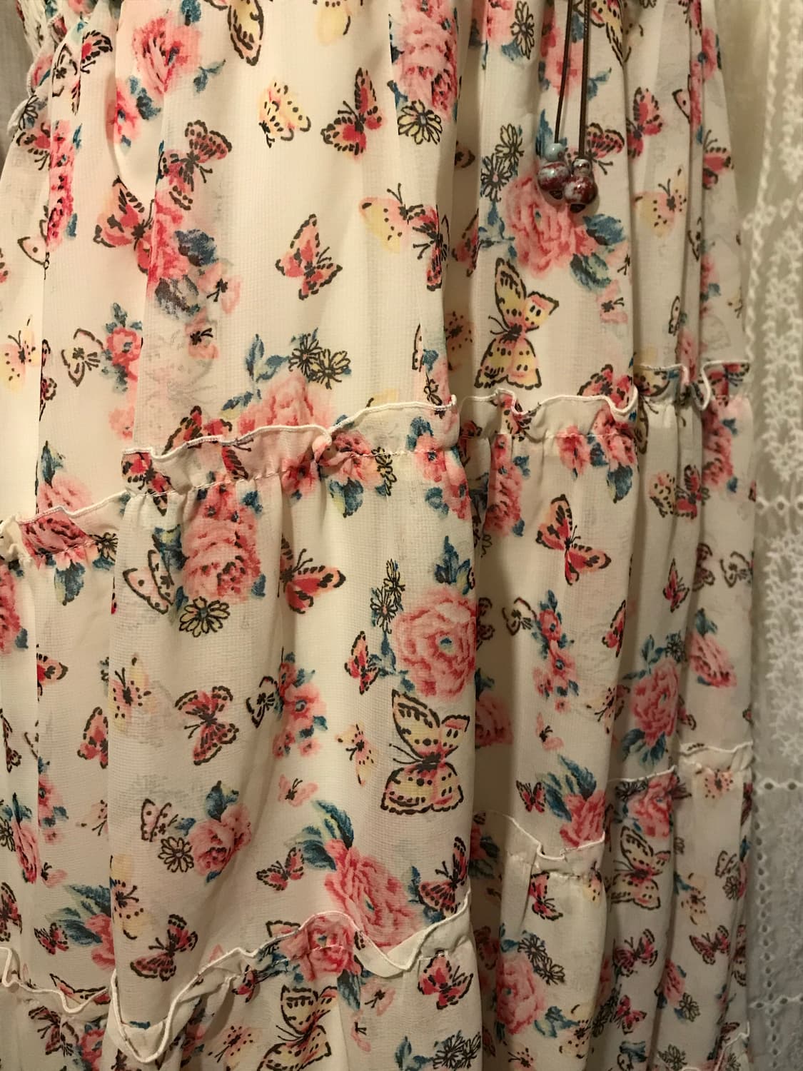 빈티지 나비 슬리브리스 원피스 상품이미지3