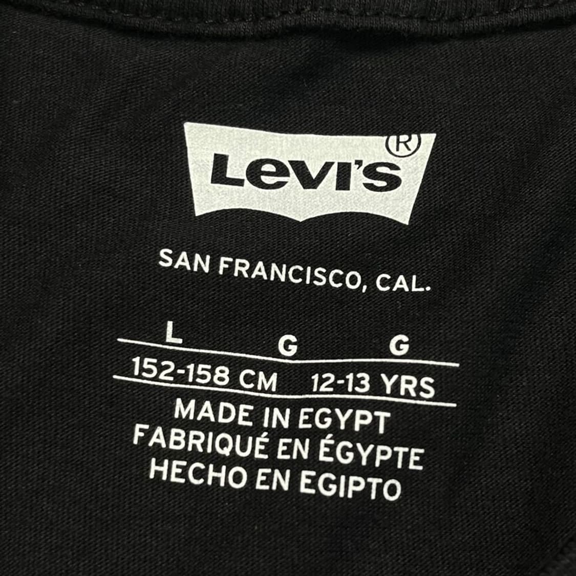  LEVI'S 빅로고 티셔츠 블랙 L 상품이미지3