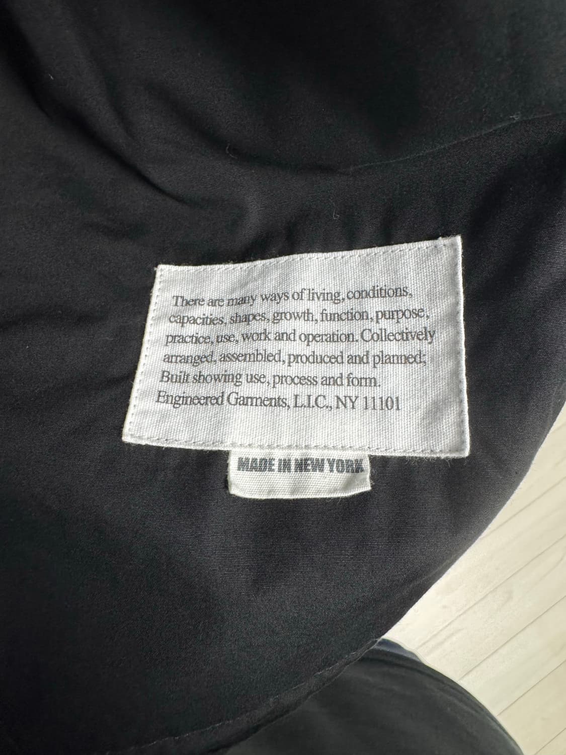 엔지니어드가먼츠 22ss 아틀란틱파카 블랙 S 상품이미지3
