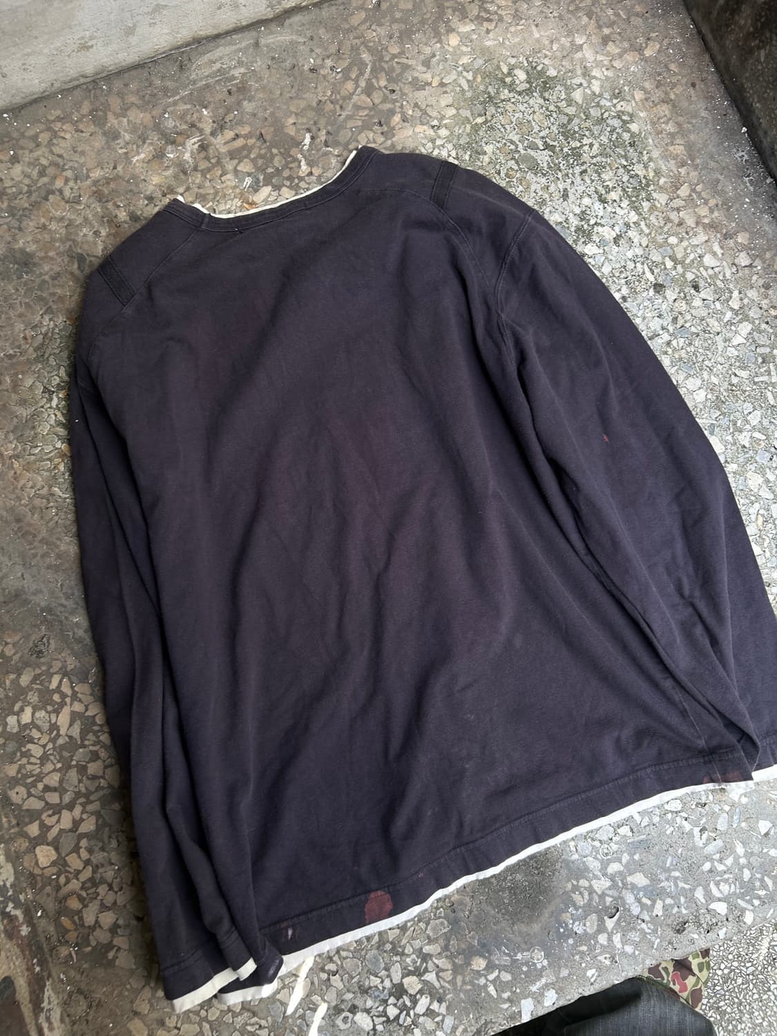 Vtg 00s bangbang 윙 프린팅 그런지 챠콜 롱슬리브 상품이미지4