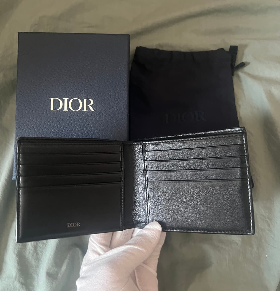 (새상품급) 디올 오블리크 반지갑 베이지 상품이미지2