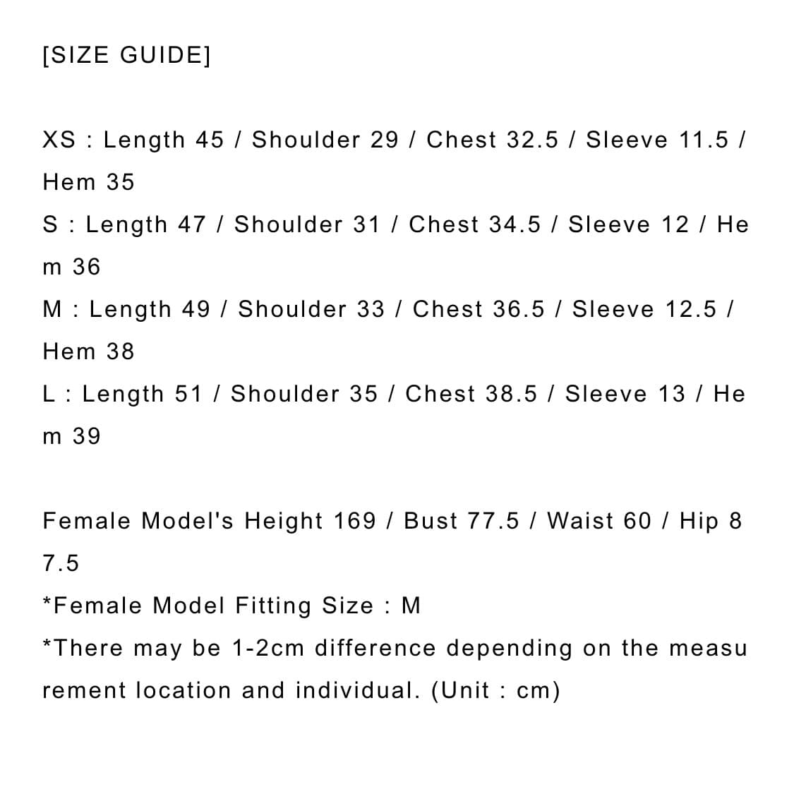 스컬프터 골지 반팔티셔츠 상품이미지4