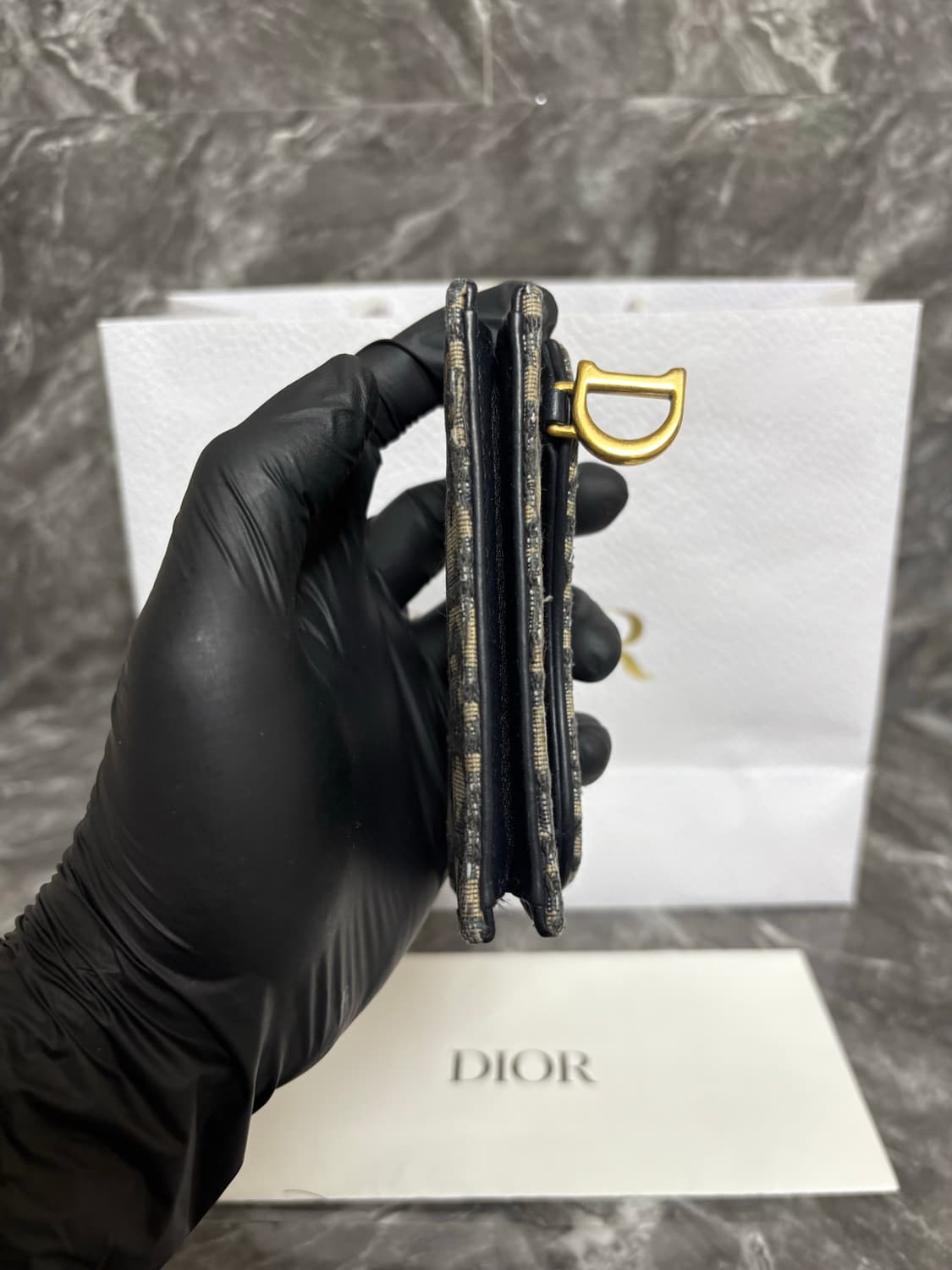 디올 오블리크 새들 카드지갑 상품이미지8