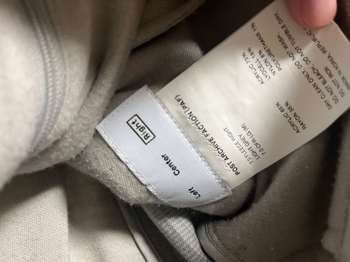 포스트 아카이브 팩션 7.0 fleece 상품이미지2