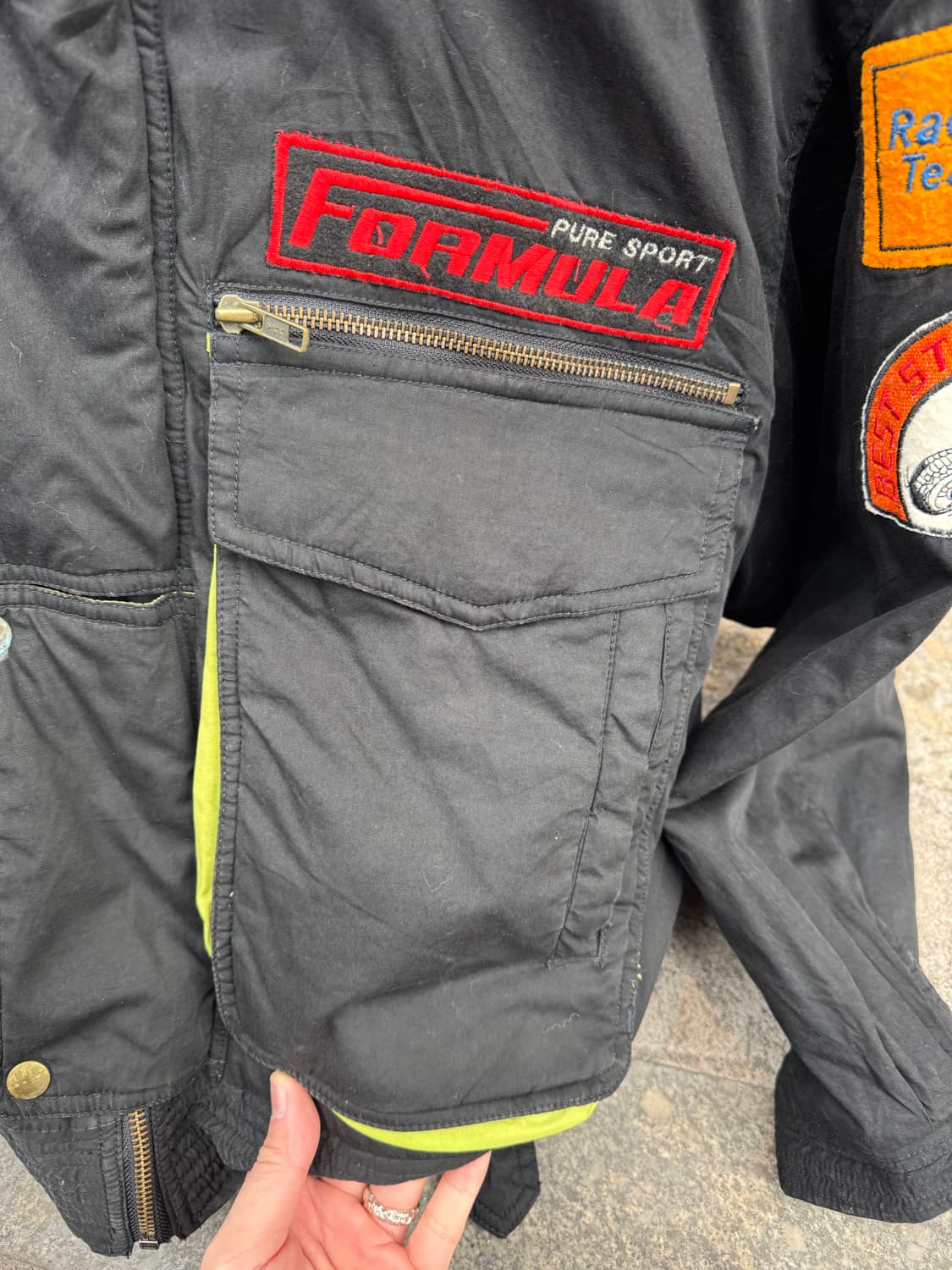 Gleeman 패치 레이싱 봄버자켓  상품이미지8