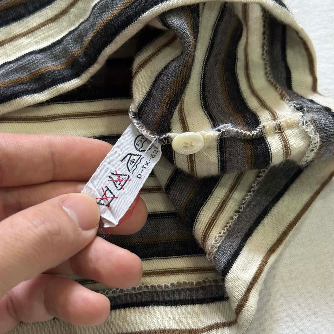 90s dunhill 울 스트라이프 긴팔 티셔츠 상품이미지6