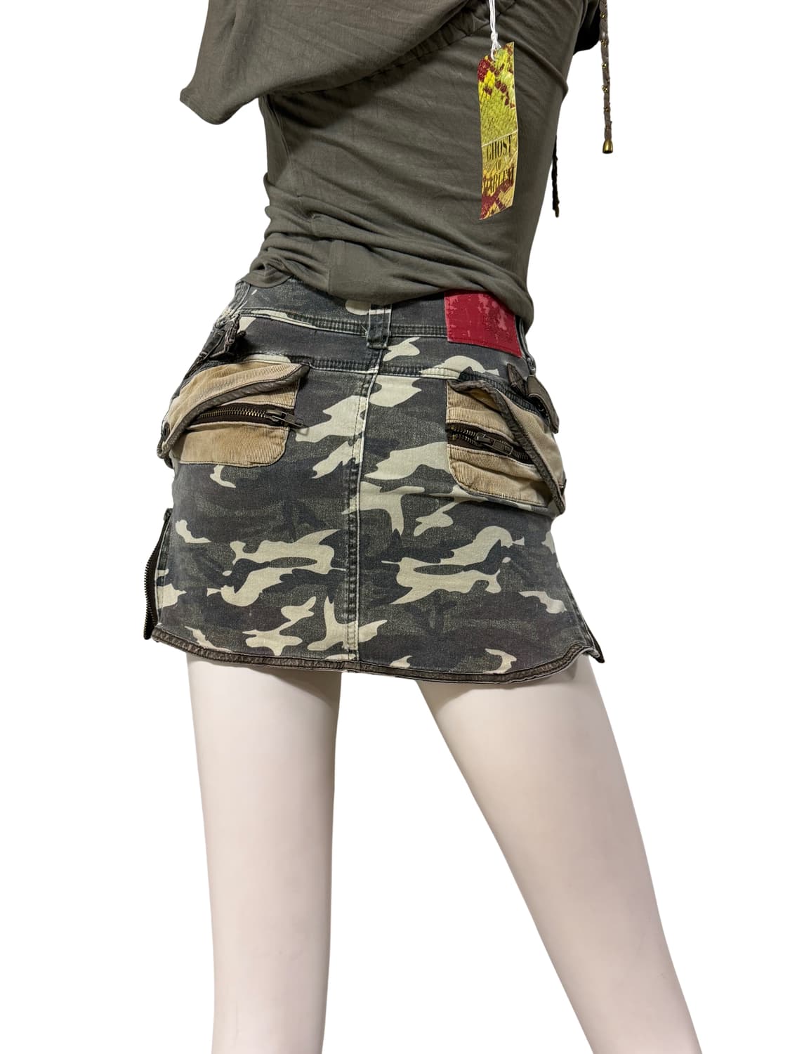 갸루 밀리터리 스커트 상품이미지3