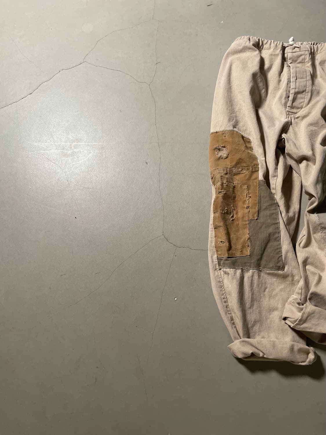 H•d One off Pigment Dyed Patchwork Pants 상품이미지5