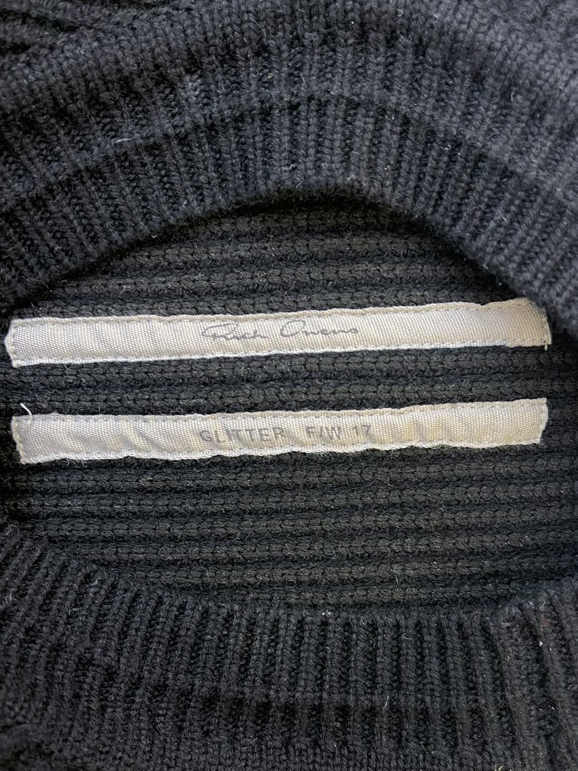 릭오웬스 17SS 캐시미어 리브드 니트 베스트 상품이미지4