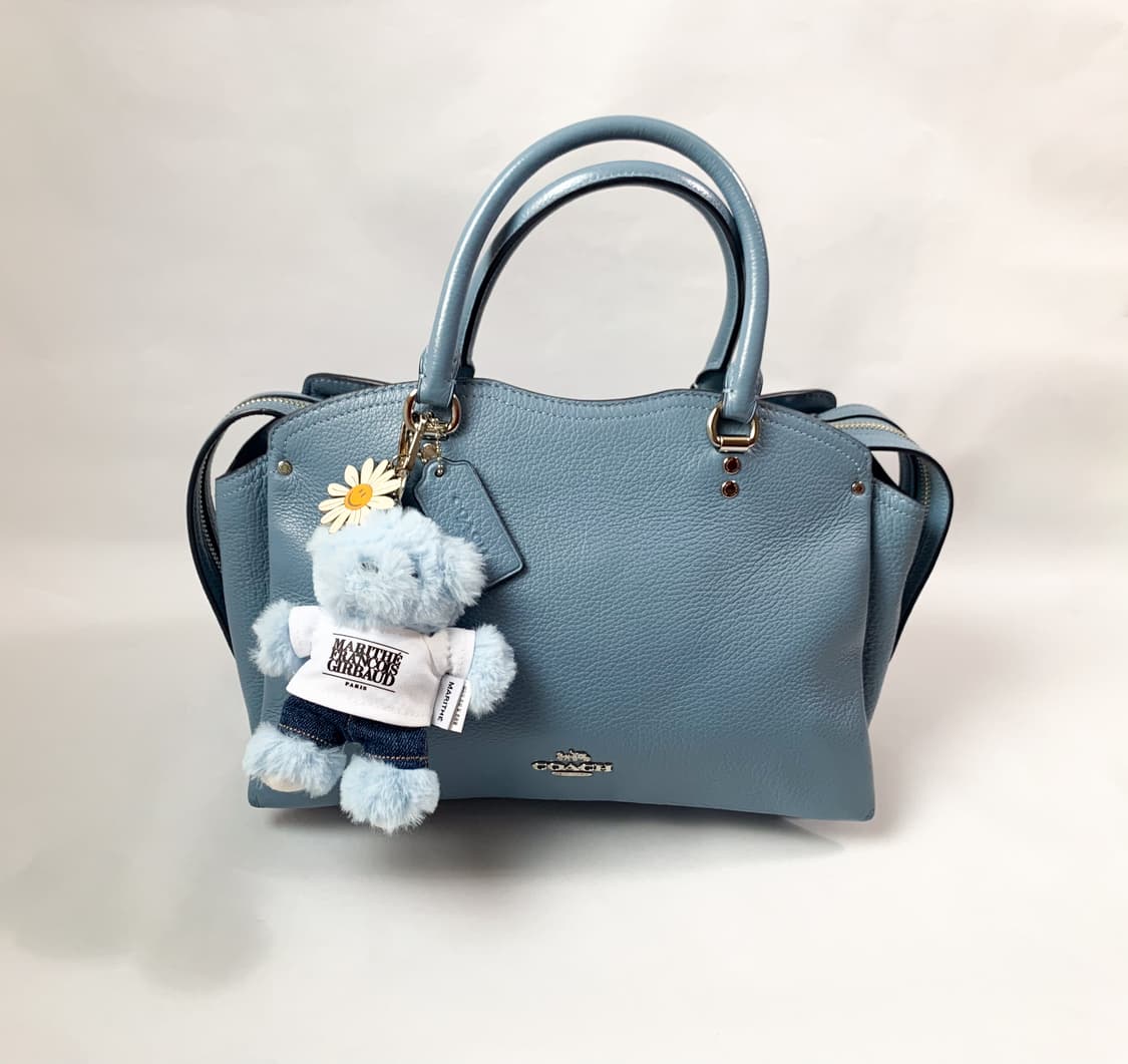 COACH 코치 가죽 토트백 & MARITHE 마리떼 한정판 곰돌이 키링 상품이미지1