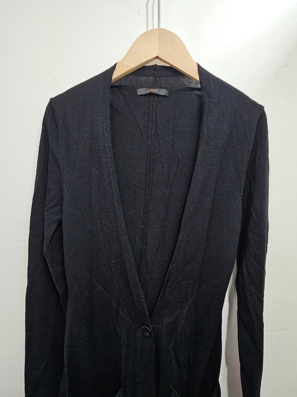 지고트(JIGOTT) 울캐시미어 얇은 가디건 S 상품이미지2