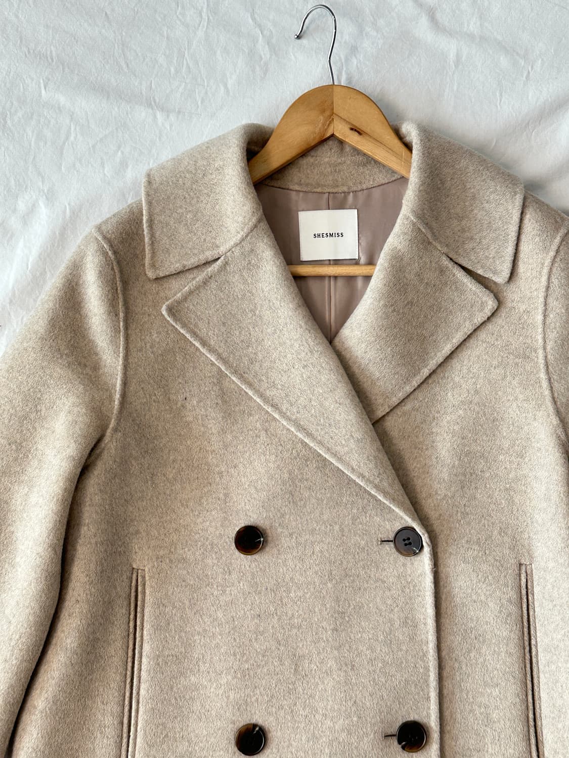 쉬즈미스 모캐시미어 더블롱코트 상품이미지2