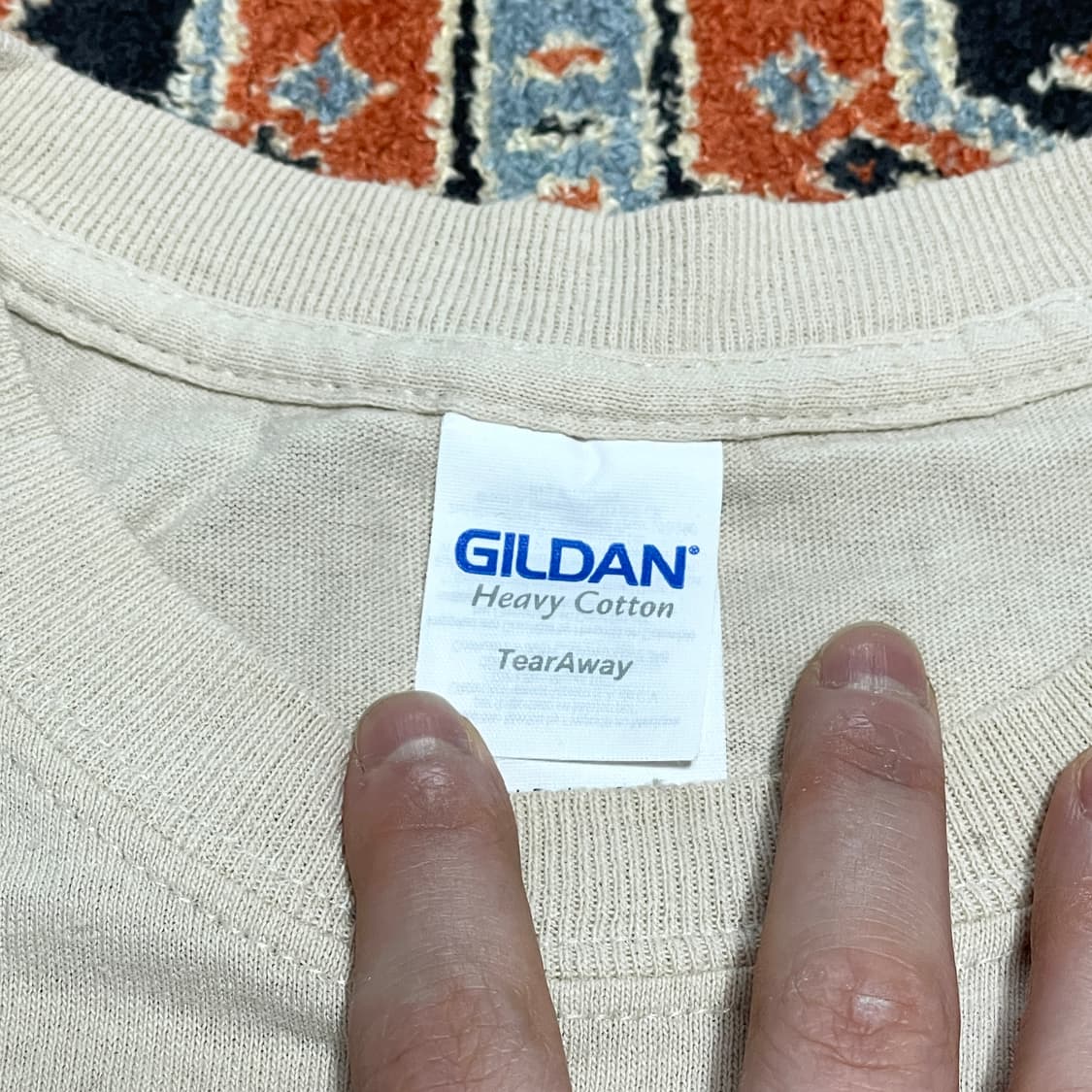 길단 알프스 프린팅 베이지 티셔츠 여성S 상품이미지4