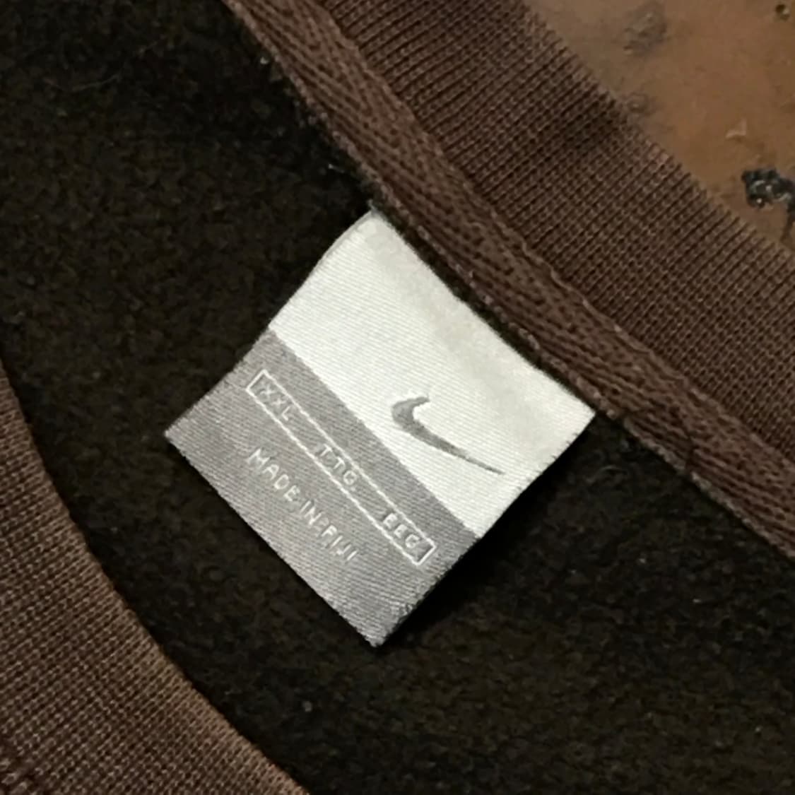 나이키 브라운 기모 스웨트셔츠 맨투맨 남성 115 빅사이즈 상품이미지3