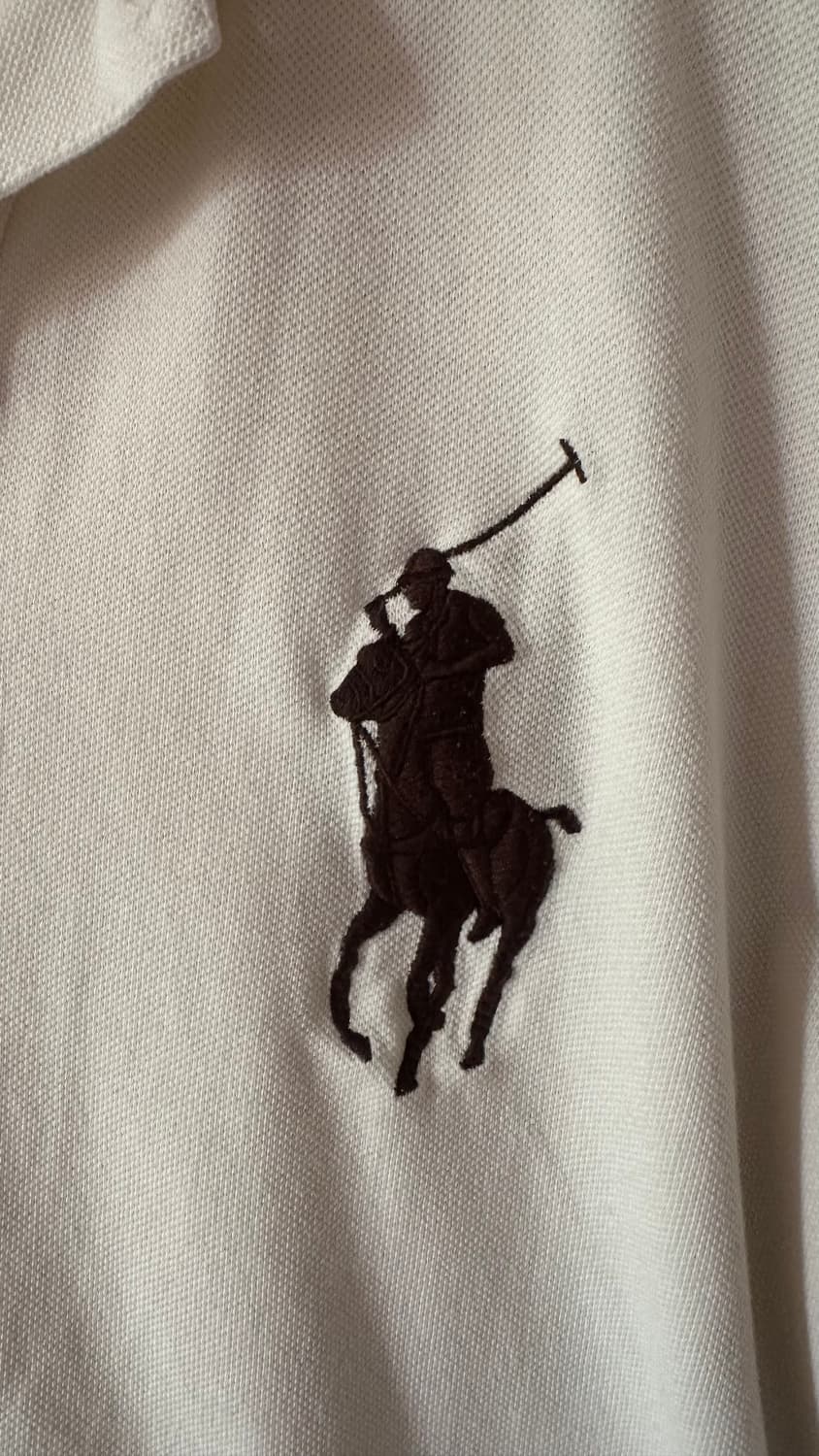 폴로 랄프로렌 빅포니 아이보리 브라운 니트 롱슬 상품이미지2