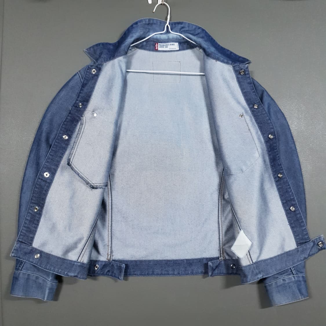 L (100) 리바이스 엔지니어드 진 포켓 데님 트러커 청자켓 상품이미지6