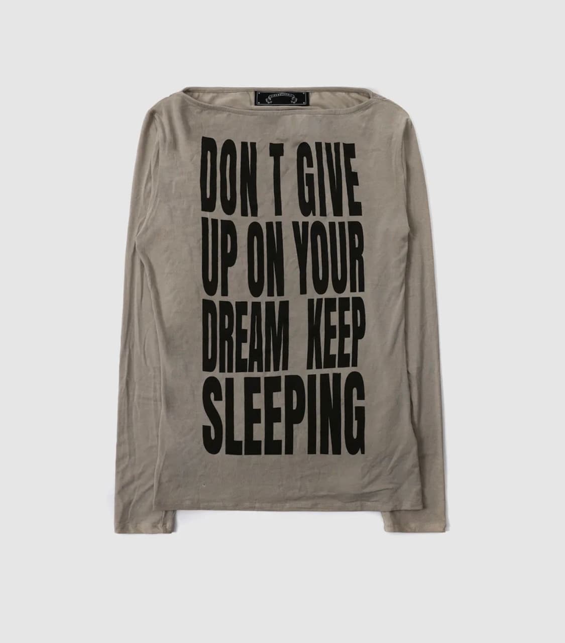 배드블러드 KEEP SLEEPING 보트넥 루즈핏 티 샌드 상품이미지1