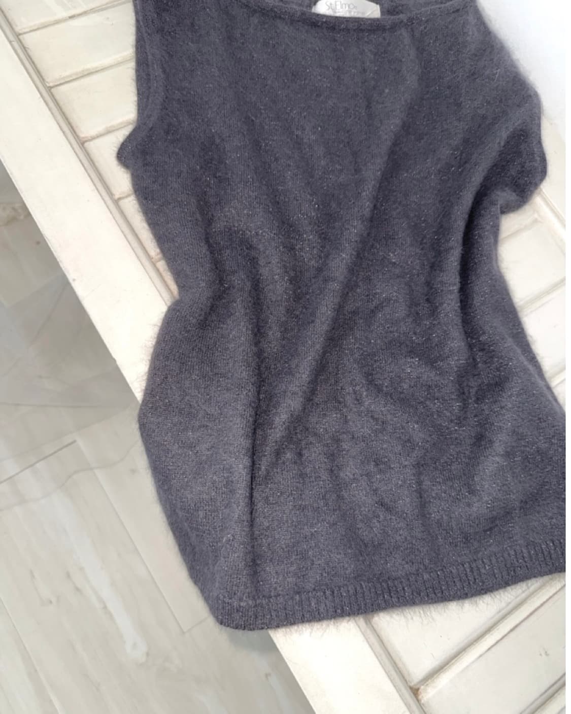 charcoal sleeveless knit 상품이미지7